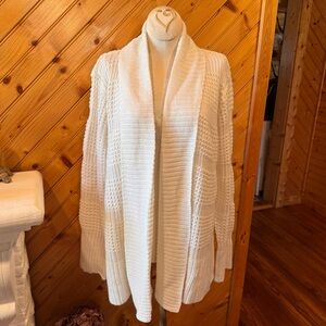 Jason Maxwell White Cardigan Sweater